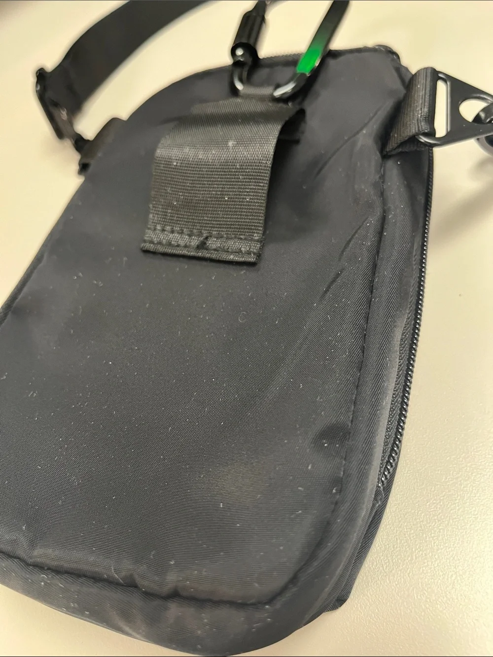 HKWIP Black Nylon Excelsior Anti-Theft Everyday Crossbody Bag